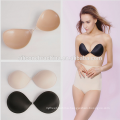 OEM inside adhesive strapless silicone cloth bra push up design